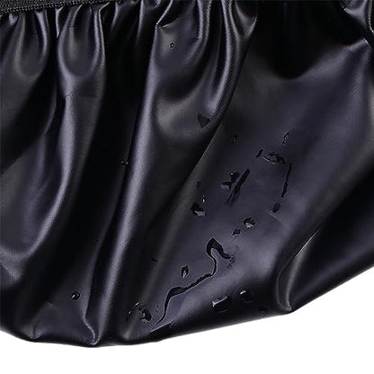 Leadigol Motorcycle Seat Cover,PU Leather Waterproof Breathable Electric Vehicle Black Motorbike Seat Protector Scooter Sun Pad Dust Protector Rainproof Waterproof Sunscreen Cushion Cover