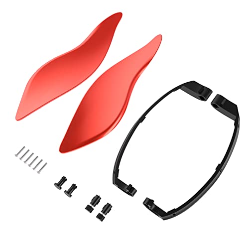 Fairing Air Deflectors for Harley,Side Wings Windshield Adjustable Air Deflectors for Harley Touring Road King Electra Glide Street Glide Road Glide 2014-2023 Candy Orange - color: Candy Orange