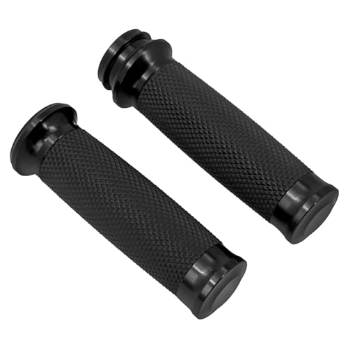 1" Electronic Throttle Defiance Handlebar Grips 25mm Hand Grips Fit for Harley Touring Street Glide Road King Road Glide Electra Glide - color: #2 Black