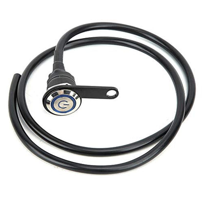 Motorcycle Handlebar Control Switch On Off | Rain - proof Stainless Steel Fog Lamp Switch with Blue LED | 12V Headlight Lamp for Motorcycles/ATVs