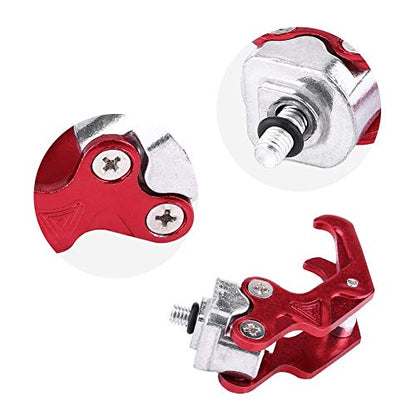 Motorcycle Helmet Hook, Aluminum Alloy Motorcycle Hanger Hook, Claw Shaped Motorcycle Luggage Bag Hanger Hook, Mounted on Motorcycles (Red)