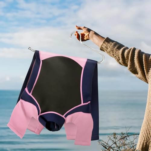 Ultra Heavy Duty Hanger, Shorty Wetsuit-Hanger 10 Packs, Hanger for Wetsuit, Motorcycle Suit, Winter Coast, Marine Dress, Life Jackets, Cycling Clothes (Extended Wide: 16.5 inches)