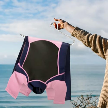Ultra Heavy Duty Hanger, Shorty Wetsuit-Hanger 10 Packs, Hanger for Wetsuit, Motorcycle Suit, Winter Coast, Marine Dress, Life Jackets, Cycling Clothes (Extended Wide: 16.5 inches)