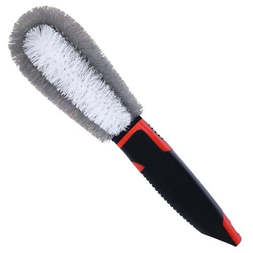Conliwell Wheel Brush Soft Bristle Car Tire Detail Cleaning Tool, Suitable for Exhaust Ports, Engines, Behicles, Motorcycles,Cars, Trucks, SUVs, and RVs