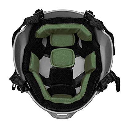 Tactical Helmet Pads - Universal Replacement Internal Memory Foam Pad Inserts for ACH, MICH, EXF Helmets - color: Green-1st