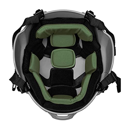 Tactical Helmet Pads - Universal Replacement Internal Memory Foam Pad Inserts for ACH, MICH, EXF Helmets - color: Green-1st