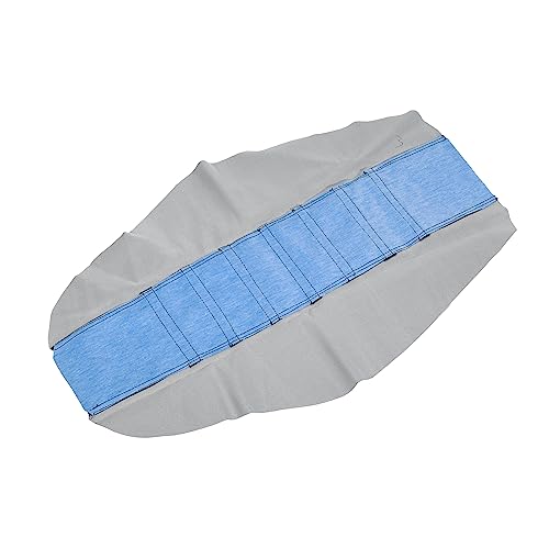X AUTOHAUX Universal Motorcycle Pit Dirt Bike Faux Leather Soft Seat Cover Anti Slip Seat Cushion Blue Black - color: Blue