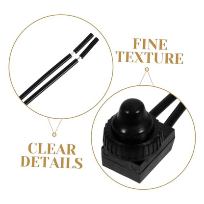 Zerodeko Waterproof Motorcycle Push Button Switch Wire Universal Handlebar Control for Engine and Brake Light Sturdy Electrical Switch for Motorcycles and Scooters