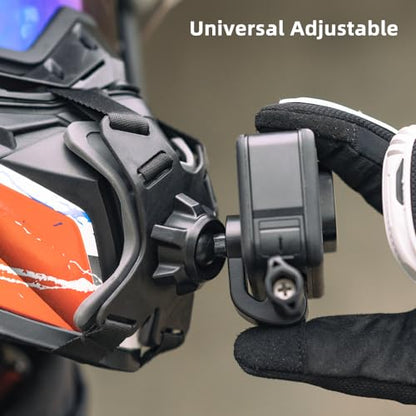 DJI Action 6 Helmet Chin Mount, Motorcycle Chin Strap Attachment with Extension Arm Dirt Bike Holder Compatible with GoPro Hero 13/12/11/10,DJI Osmo Action 6 2 3 4 5 pro - color: X-shaped Chin Mount