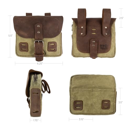 Hide & Drink, Survival Camping Pouch, Belt Loop, Rustic and Handy Tool Bag, Weather Resistant Outdoor Accessories, Traveling Essentials, Waxed Canvas, Handmade - color: Waxed Canvas