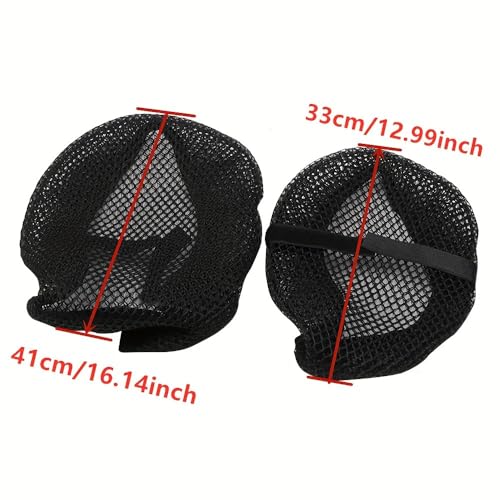 for Ninja500 Ninja 500 SE 2024 2025 2026 Rear Seat Cowl Cushion Cover Net Insulation 3D Mesh Guard Protector Motorcycle Accessories, Abrasion-Resistant All-Weather Protection