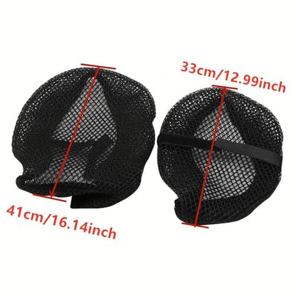 for Ninja500 Ninja 500 SE 2024 2025 2026 Rear Seat Cowl Cushion Cover Net Insulation 3D Mesh Guard Protector Motorcycle Accessories, Abrasion-Resistant All-Weather Protection