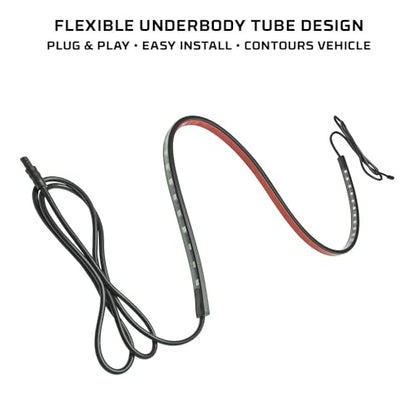 LEDGlow 6pc Green Flexible Truck Slimline LED Underbody Underglow Accent Neon Lighting Kit - 4 Unique Patterns - Water Resistant, Low Profile Tubes - Includes Control Box & Remote