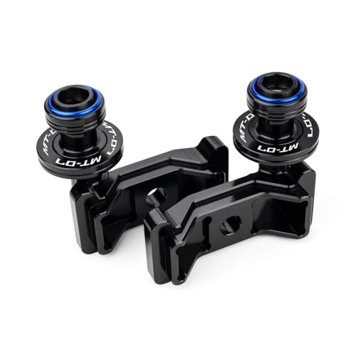MOWOK Fit For YAMAHA MT-07 MT07 2026 2025 2024 2023 2022 2021 2020 2019 2018 2017 2016 2015 2014 Motorcycle Accessories Stand Screws Swing Arm Swingarm Spools slider (Blue) - color: Blue