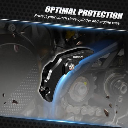 NICECNC Clutch Slave Cylinder Cover Protector Guard Dirt Bike Compatible with KTM 250 300 XC SX 2023-2024 250 300 EXC XCW 2024, Compatible with Husqvarna 300 TX 2023-2024 250 300 TE 2024, Black - color: black
