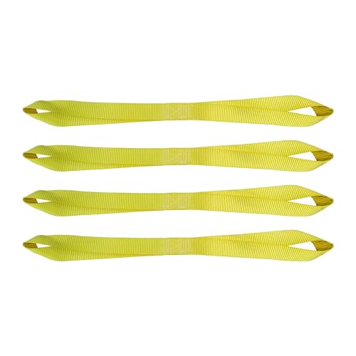 Mega Cargo Control Yellow (4 Pack) Soft Tie Loops for Securing ATV, UTV, Motorcycles, Scooters, Dirt Bikes, Lawn & Garden Equipment - color: Yellow (4 - Pack), size: Soft Tie Loops