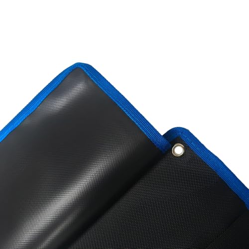 Roll Up Wrench Pouch SAE, Heavy Duty Canvas Tool Wrench Organizer Bag 10+10 Pockets (Only Pouch)