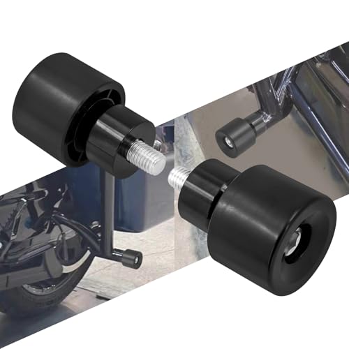 Motorcycle Decorative Wheel M12 Screw Install on Saddle Bag Guards Engine Guard Fit for Harley Touring Street Glide Road King Road Glide Electra Glide (Black) - color: Black