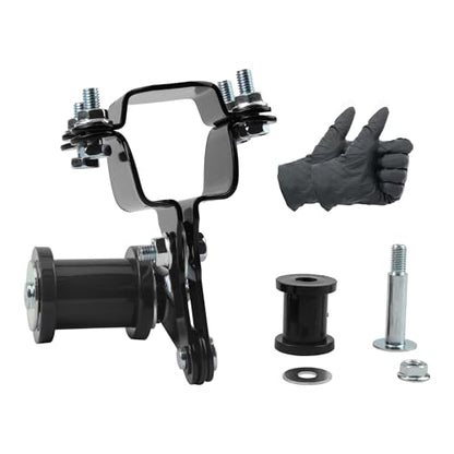 Motorcycle Chain Adjuster Tensioner Guide Roller Compatible with ATV Quad Dirt Pit Bike 4 Wheeler Go Kart Black - color: Black