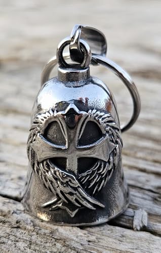 KMA Est. 2005 THE RIDE BELL Cross Christian w/FREE HANGER Biker Good Luck Motorcycle Charm Original Keychain
