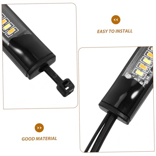 HEALLILY 2pcs Dual Flexible Led Turn Signal Lights for Motorcycles Stylish Daytime Running Light Strips Easy Installation for Enhanced Visibility and Safety