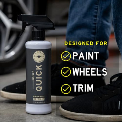Collinite 520 Quick Detailer-Super Slick, Streak-Free, Waterless Wash + Clay Lubricant + Paint Protection/Gloss Amplifier. Fast+ Easy Spray & Wipe Results for Cars, Trucks, Motorcycles (16 fl oz)