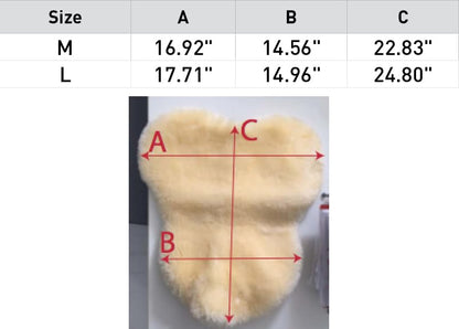 HORZE Harleigh Sheepskin Seat Warmer - size: Medium