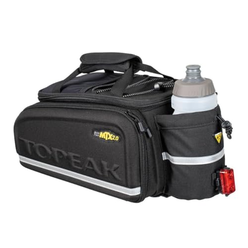 Topeak MTX TrunkBag - Rear Bicycle Bag - Spacious Storage and Easy Mounting - style: Panniers, Fixed Top