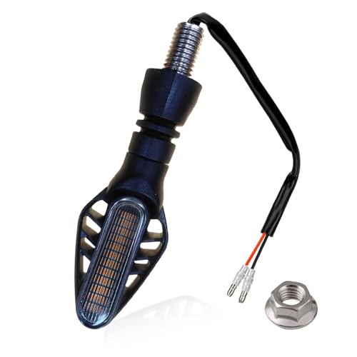 Motorcycle Mini Indicators High Brightness Sequential Flowing Turn Signal Lights For DC12V Motorbike Scooter Off Road (Pack of 2) - size: 3.4Inch (Pack of 2PCS)
