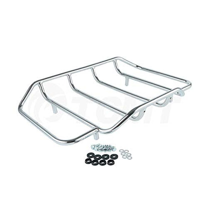 TCMT King Motorcycle Trunk Box Wrap Around Backrest Top Luggage Rack Fit For Harley 2014-2025 Touring CVO Road King Road Glide Street Glide Electra Glide Pack - color: Set A#3