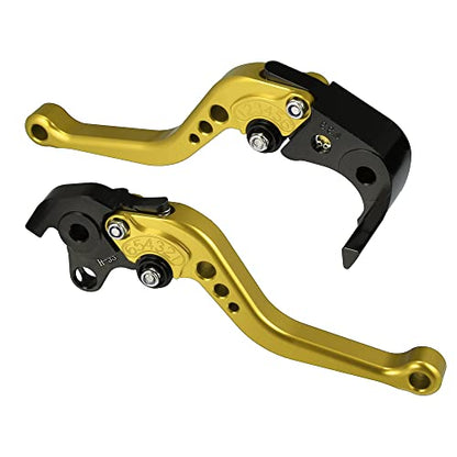 X AUTOHAUX 1 Pair Motorcycle Brake Clutch Levers Adjustable Folding CNC for Honda CBR1000RR CBR 1000RR FIREBLADE SC57 2005-2007 for CB1000R 2008-2016 Gold Tone - color: Gold Tone