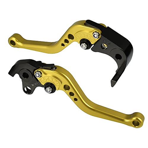 X AUTOHAUX 1 Pair Motorcycle Brake Clutch Levers Adjustable Folding CNC for Honda CBR1000RR CBR 1000RR FIREBLADE SC57 2005-2007 for CB1000R 2008-2016 Gold Tone - color: Gold Tone
