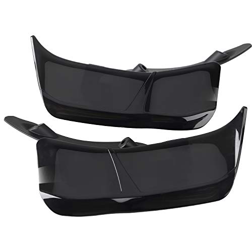 ABS Black Side Wing Adjustable Windshield Air Deflector for Harley Road Glide FLTRX 2015-2023 - color: Black