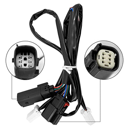 LED Filler Panel Lights Rear Fender Light Turn Signals Fit for Harley Touring Road Glide FLTR Electra Glide FLHT Road King FLHR Ultra Limited FLHTK 2014-2024 (Black Housing Clear Len) - color: Black Housing Clear Len
