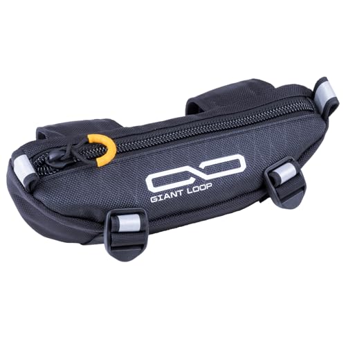 Giant Loop Zigzag Handlebar Bag, 1.5 Liter Black Windshield Pouch, Fits Any Motorbike, Dirt Bike & Snow Bike - color: Black 2025