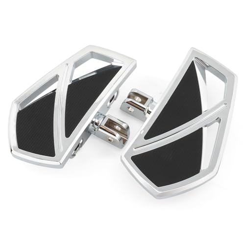 Motorcycle Floorboards Mini Phantom Foot Pegs Fit For Honda CBR1000RR Gold Wing ST1300 VFR800A For Suzuki M109R M50 SV650S For Triumph Rocket III Classic For Can-Am Spyder RS-S (Chrome) - color: Chrome