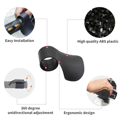 ijuicy Motorcycle Cruise Assist, 7/8" Handlebar Motorcycle Throttle Mounted Cruise Assist, Motorcycle Throttle Assist, Universal Motorcycle Accessories (Black)