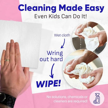 Cloth Premium Microfiber Cleaning Cloths (2-Pack) - Streak-Free Highly Absorbent Towels for Cars, Kitchen, Glass, and Automotive Surfaces Soft Lint-Free Reusable Multipurpose Cleaning Rags