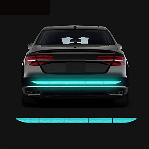 5pcs/Set Diamond Grade Reflective Stickers High Intensity Night Visibility Safety Warning Sign Reflective Tape Stickers for Cars Trucks Helmets Motorcycle Bumper Sticker 35.83x1.57in - color: Mint Green