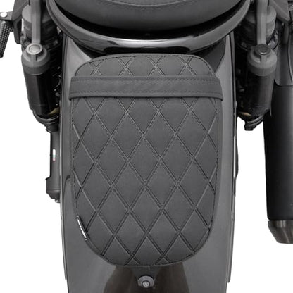 Motorcycle Rear Passenger Seat Fit for Rebel 1100 CMX1100 CM1100 2021 2022 2023 2024 2025 2026, Pressure Relief Soft Leather Back Pillion Cushion Pad, Black - color: Rear - Black