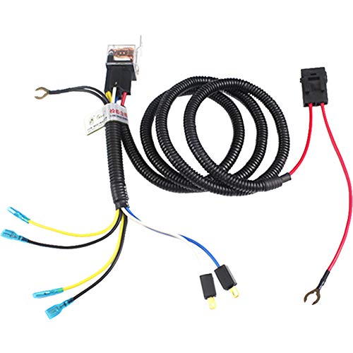FARBIN Horn Wiring Harness Relay Kit for Car Truck 80a 4pin Spst Normally Open (Relay 4 pin Double Horn Wiring Harness, 12V) - color: Relay 4 pin double horn wiring harness, size: 12V