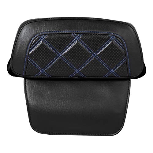 Razor Chopped Trunk Backrest Pad Fits For Harley Touring 2014-2023 Tri Glide Road King Street Glide Road Glide Electra Glide Pack - color: Style D# 4