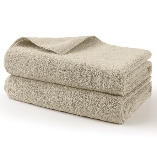 HOMEXCEL Professional Large Microfiber Car Drying Towels 2 Pack, Lint Free, Scratch Free, Highly Absorbent Drying Towel for Cars, SUVs, RVs, Trucks, and Boats,31" x 24",Brown - color: Brown, size: 31 x 24 Inch