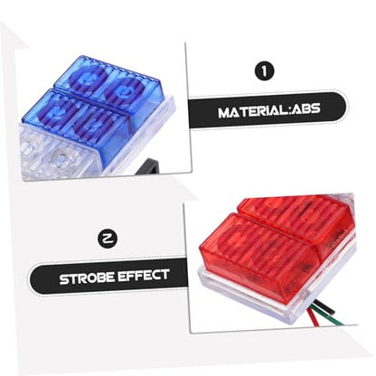 Motorcycle Strobe Light High Brightness Rear Warning Lamp for Cars Dual Tail Light for Enhanced Night Visibility and Safety