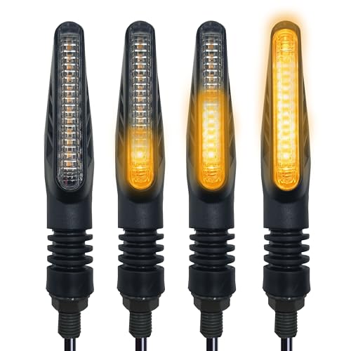 4pcs Universal Motorcycle turn signals LED Front Rear Compatible with YAMAHA SUZUKI KAWASAKI HONDA Motorbike Scooter Quad Cruiser