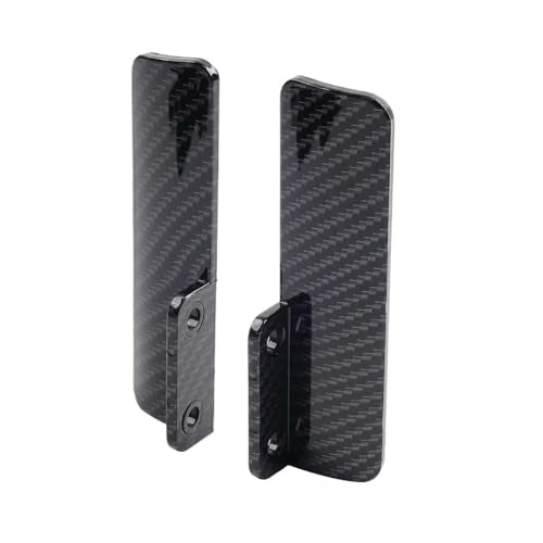 2 Pcs ABS Guard Cover Front Fork Guard Protectors YZT-FCY-01C Carbon Fiber Pattern Black For Harley-Davidson CVO Street Glide 117/121 23-25