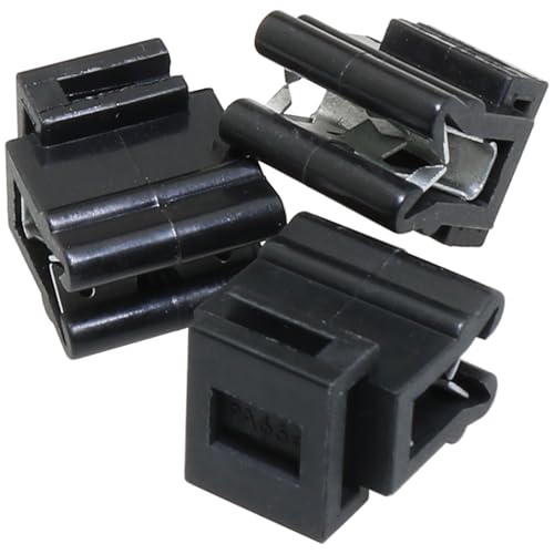 Heyous 20PCS 16x14x10mm Cable Tie Brackets Plastic Edge Mount Clip Fastener Organizer for Cord Organization