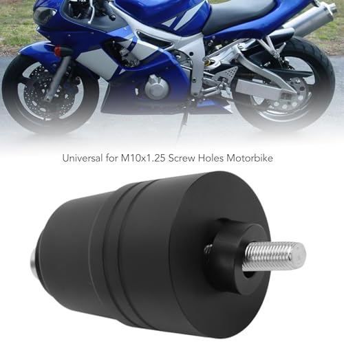Universal Motorcycle Frame Sliders Crash Pad, CNC 6063 Aluminum Alloy Falling Protector with M10x1.25 Screw Holes, Anti - Crash Slide Guard for Motorbike Engine