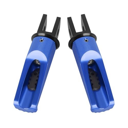 Motorcycle Footpegs Front Passenger Foot Pegs Replacement for BKING DL250 SV650 GSR600 GSR750 GSXR1000 GSXR600 GSXS1000/GT V Strom DL650 DL1000 DL650XT DL1000XT Foot Rests Pedal (blue) - color: blue