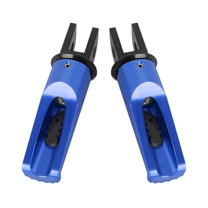 Motorcycle Footpegs Front Passenger Foot Pegs Replacement for BKING DL250 SV650 GSR600 GSR750 GSXR1000 GSXR600 GSXS1000/GT V Strom DL650 DL1000 DL650XT DL1000XT Foot Rests Pedal (blue) - color: blue